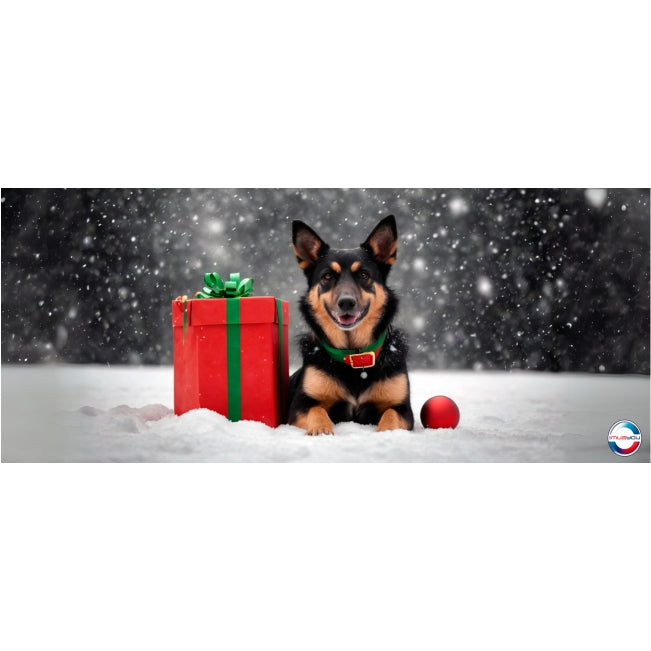 Navidad - 005d Perro / MUG 11oz con impresión envolvente