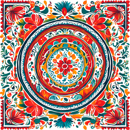 Fonds Mexicains - 004 Textures Zapotèques / MUG 11oz avec imprimé enveloppant