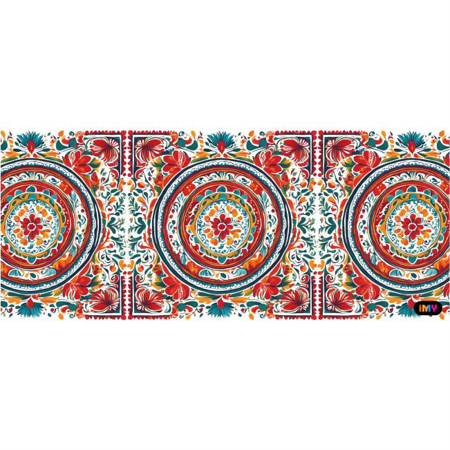 Fondos Mex - 004 Texturas Zapotecas / MUG 11oz con impresión envolvente