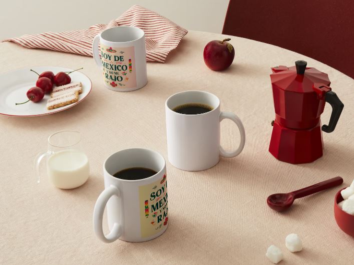 Frases Mexicanas - No me rajo - 040 / MUG 11oz con impresión doble