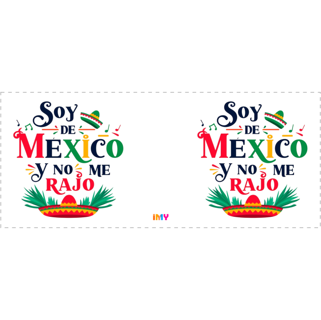 Phrases mexicaines - No me rajo - 042 / MUG 11oz avec double impression