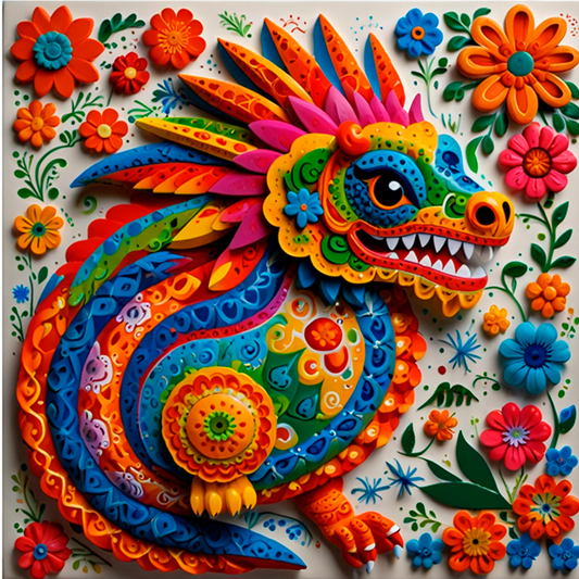 Alebrije Dragón - 004 / MUG 11oz con impresión envolvente