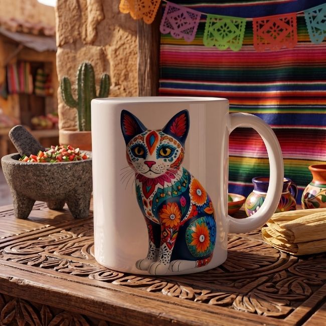 Alebrije 012 - Cat / 11oz MUG with wraparound print