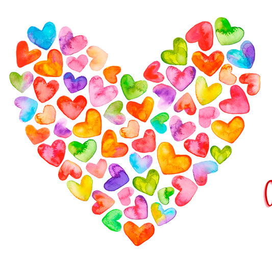 Amor Corazones - 006 / MUG 11oz con impresión envolvente