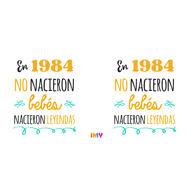 Cumpleaños - 031-1984 / MUG 11oz con impresión doble