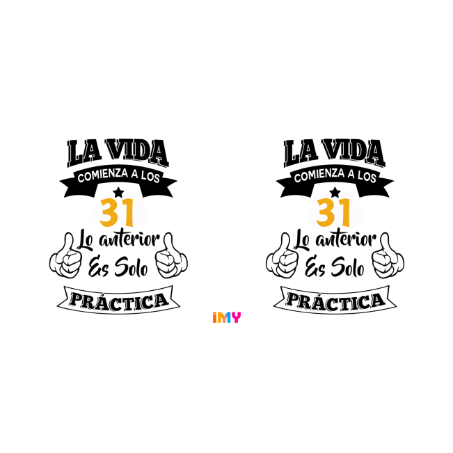 Cumpleaños - 032-31 / MUG 11oz con impresión doble