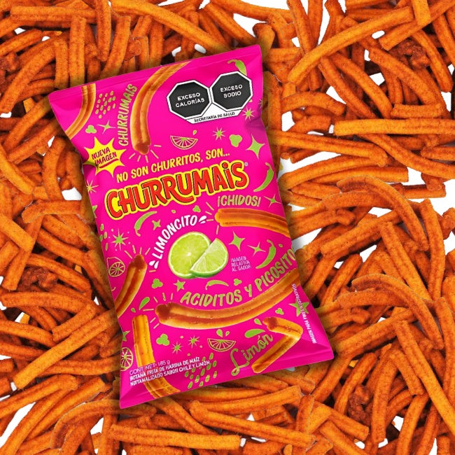 Churrumais Sabritas con limoncito, 64g