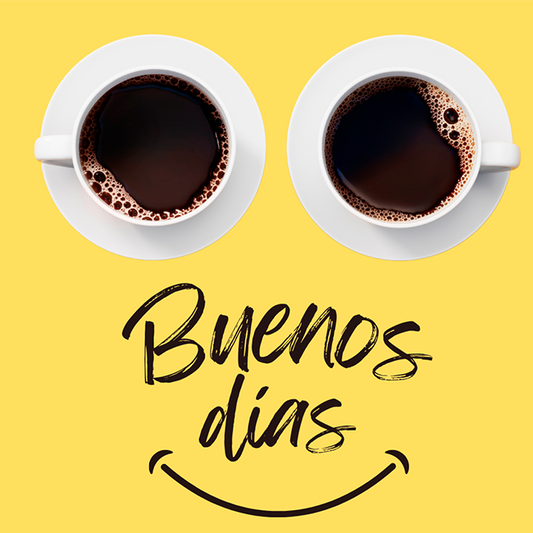 Frases de café - Buenos días - 001 / MUG 11oz con impresión envolvente
