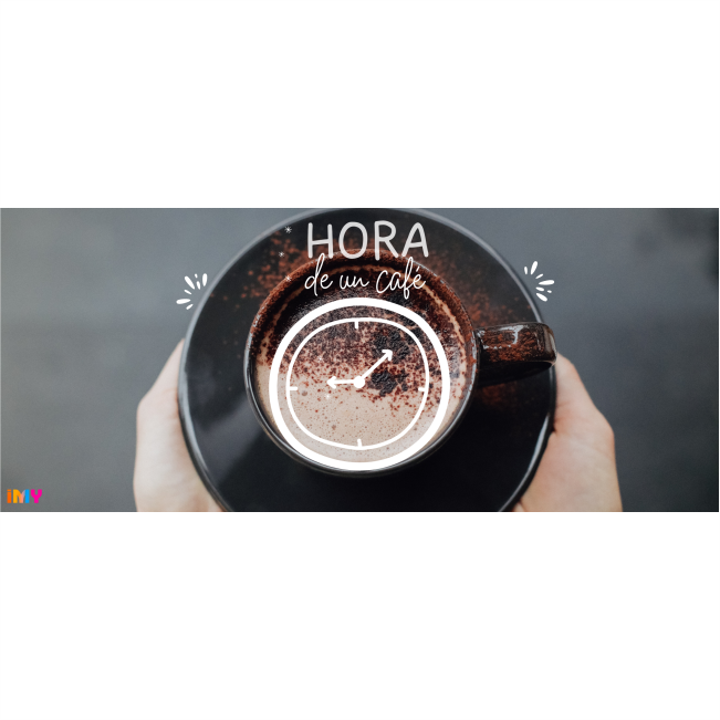 Frases de café - Hora - 005 / MUG 11oz con impresión envolvente