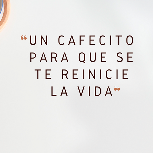 Frases de café - Reinicie - 010 / MUG 11oz con impresión envolvente