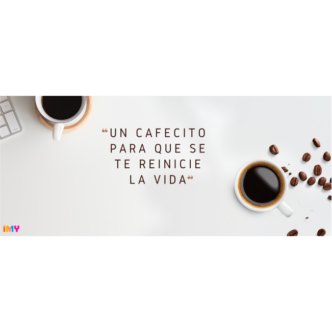 Frases de café - Reinicie - 010 / MUG 11oz con impresión envolvente