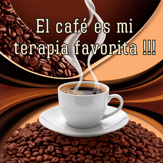 Frases de café - Terapia - 015 / MUG 11oz con impresión envolvente