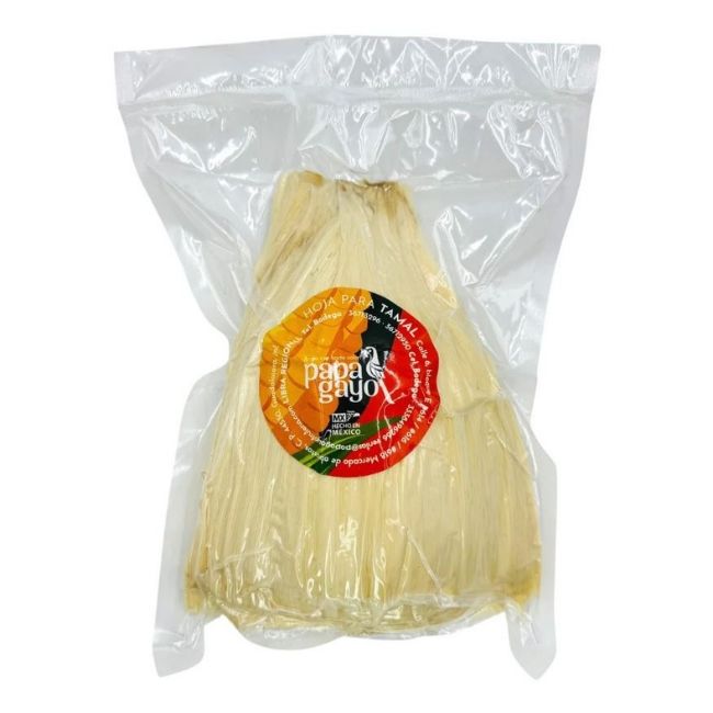 Hojas de Maíz para Tamal Papagayo 16x20 cm 240 gr.