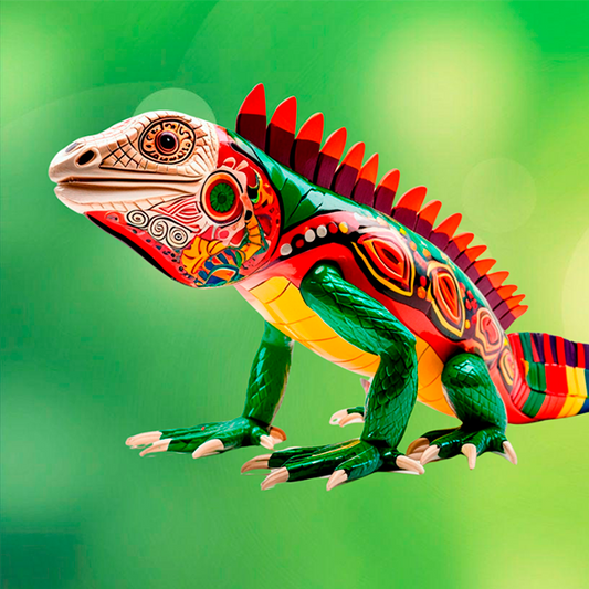 Alebrije Iguana - 024 / MUG 11oz con impresión envolvente