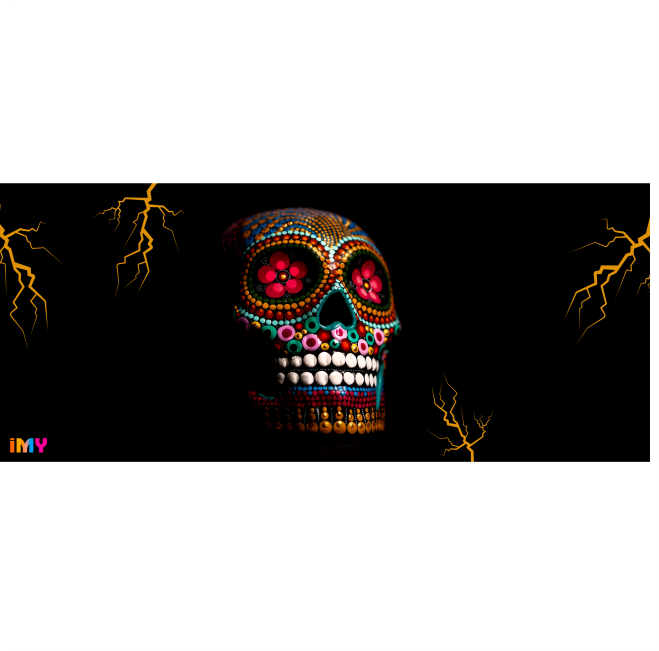 Muertos - 017b / MUG 11oz con impresión envolvente