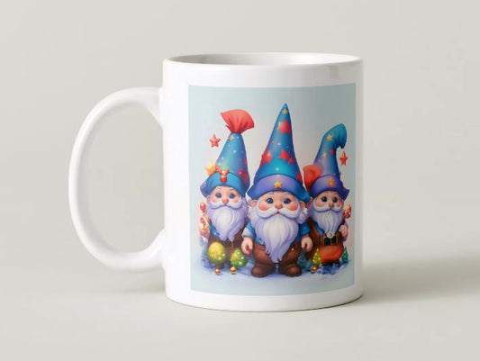 Navidad - 002d Gnomos / MUG 11oz con impresión envolvente
