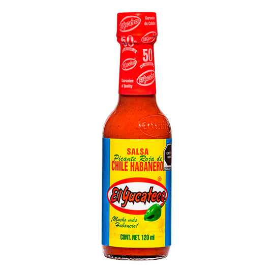 Salsa habanera ROJA "El Yucateco" 120 ml
