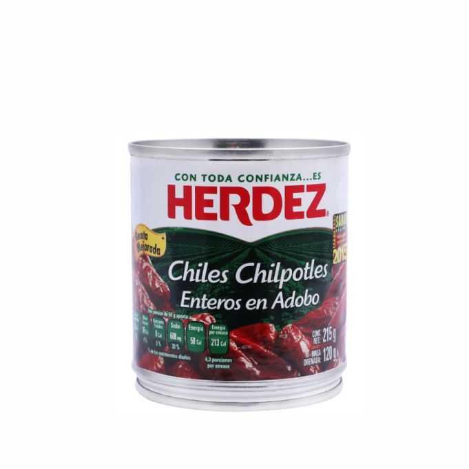 Chiles Chipotles Adobados "Herdez" 198 g (lata)