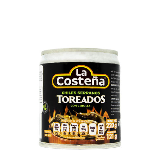 Chiles Serranos Toreados "La Costeña" 220 g