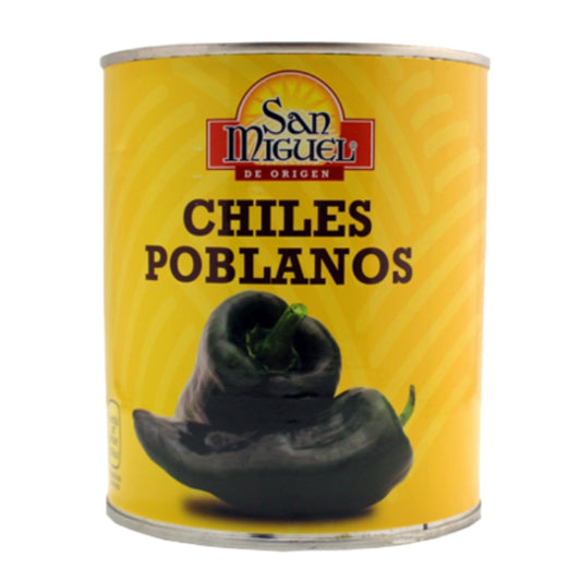 Chiles Poblanos Enteros "San Miguel" 780 gr