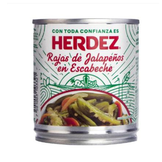 Chiles Jalapeños Rajas Verdes Herdez 220 g (lata)