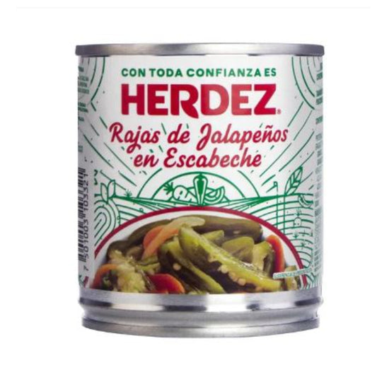 Chiles Jalapeños Rajas Verdes Herdez 220 g (lata)