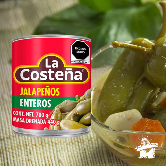 Chiles Jalapeños Enteros "La Costeña" 220 g