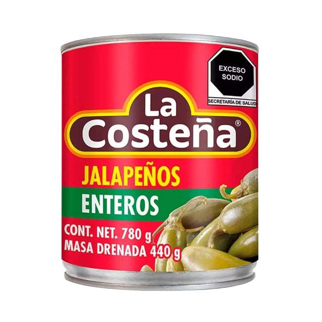 Chiles Jalapeños Enteros "La Costeña" 220 g