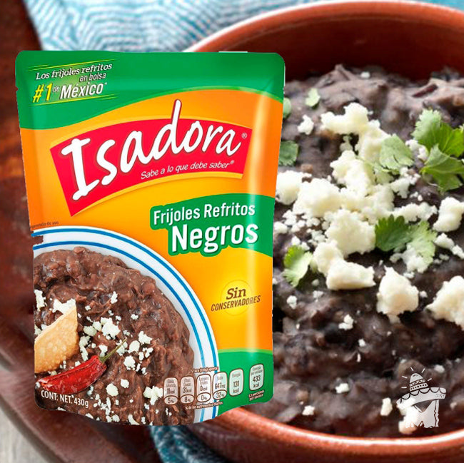 Frijoles Negros Refritos “Isadora” 430 g (Pouch)