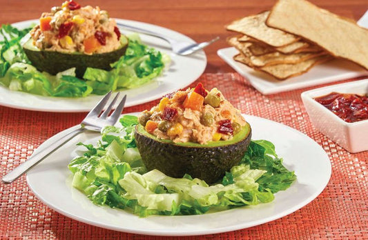 Aguacates rellenos de pollo