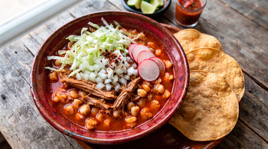 Pozole rojo tradicional