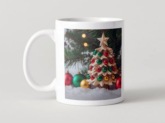 Navidad - 006a Árbol / MUG 11oz con impresión envolvente