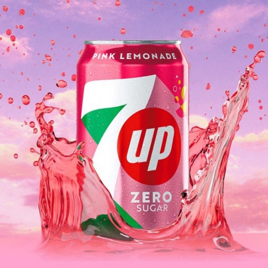 Refresco 7up ZERO Lemonade Pink 330 ml
