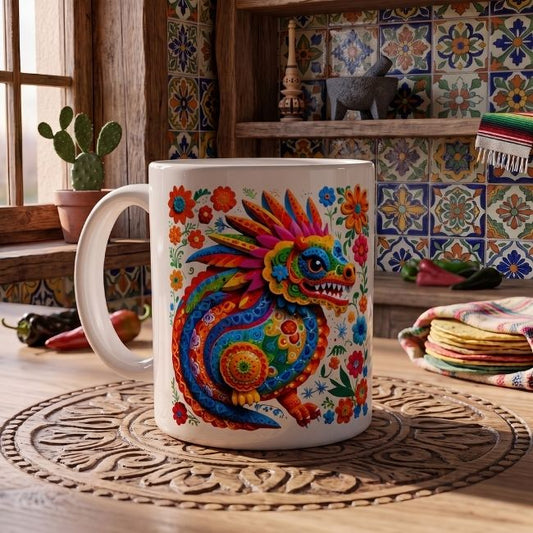 Alebrije Dragón - 004 / MUG 11oz con impresión envolvente