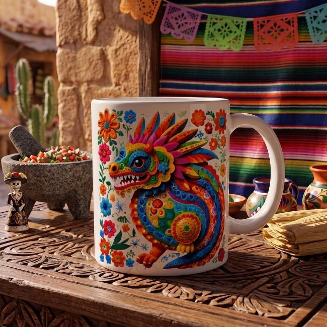 Alebrije Dragón - 004 / MUG 11oz con impresión envolvente