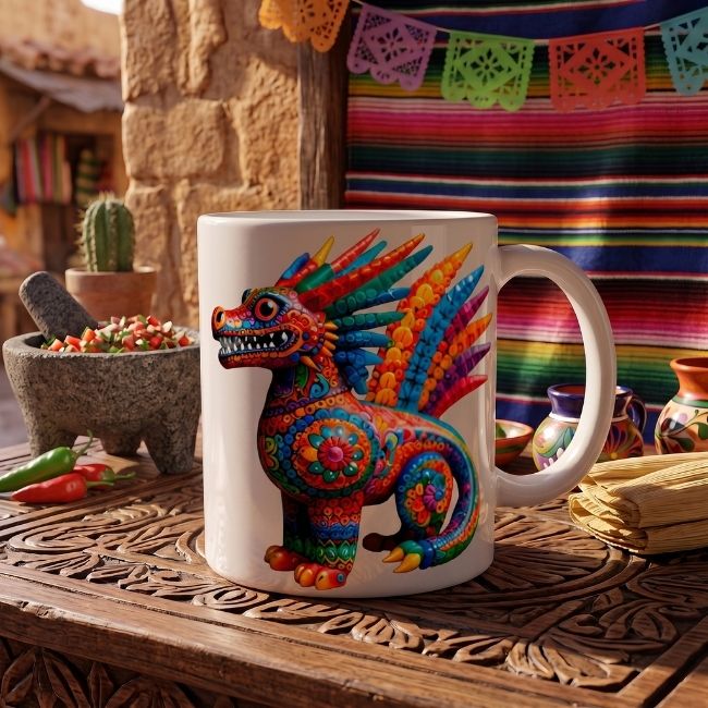 Alebrije Dragón - 006 / MUG 11oz con impresión envolvente