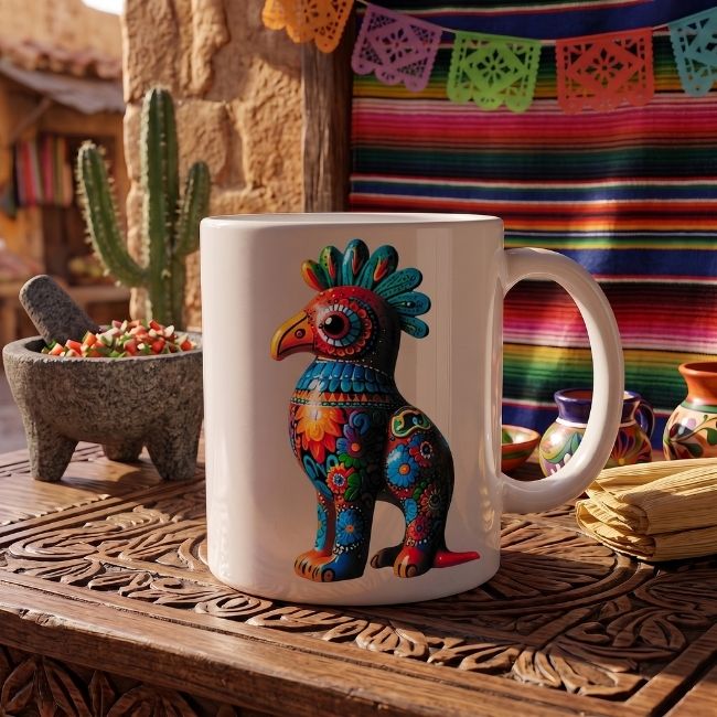 Alebrije 014 - Coq / MUG 11oz avec imprimé enveloppant