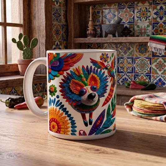 Alebrije Perro - 005 / MUG 11oz con impresión doble