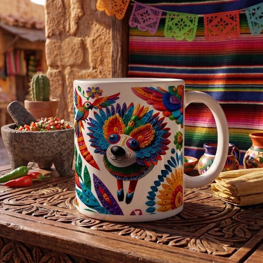 Alebrije Perro - 005 / MUG 11oz con impresión doble