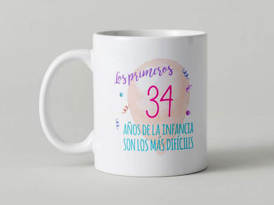 Cumpleaños - 017-34 / MUG 11oz con impresión envolvente
