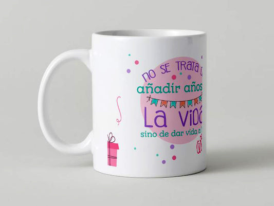 Cumpleaños - 019 / MUG 11oz con impresión envolvente