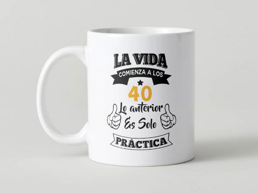 Cumpleaños - 032-40 / MUG 11oz con impresión doble