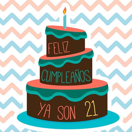 Cumpleaños - 045-21 / MUG 11oz con impresión envolvente