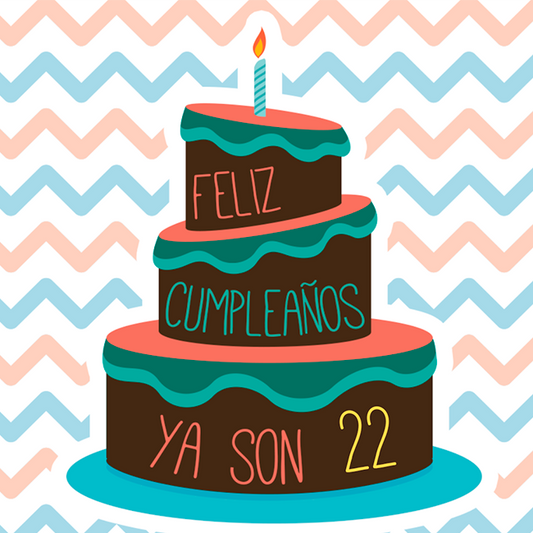 Cumpleaños - 045-22 / MUG 11oz con impresión envolvente