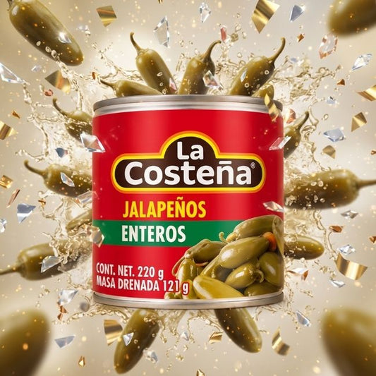 Chiles Jalapeños Enteros "La Costeña" 220 g