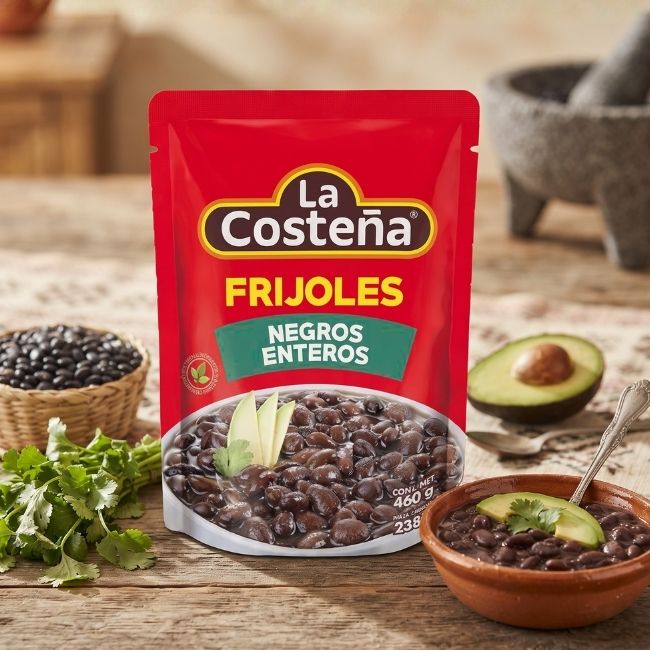 Frijoles Negros Enteros "La Costeña" (Pouch) 460 g
