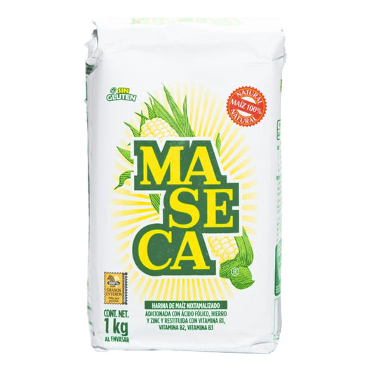 Harina de Maíz Nixtamalizada Blanca Maseca 1 kg