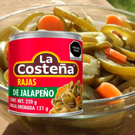 Green Slices Jalapeño Peppers "La Costeña" 220 g
