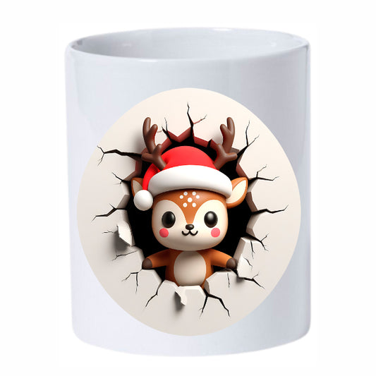 Navidad - 025e / MUG 11oz con impresión frontal