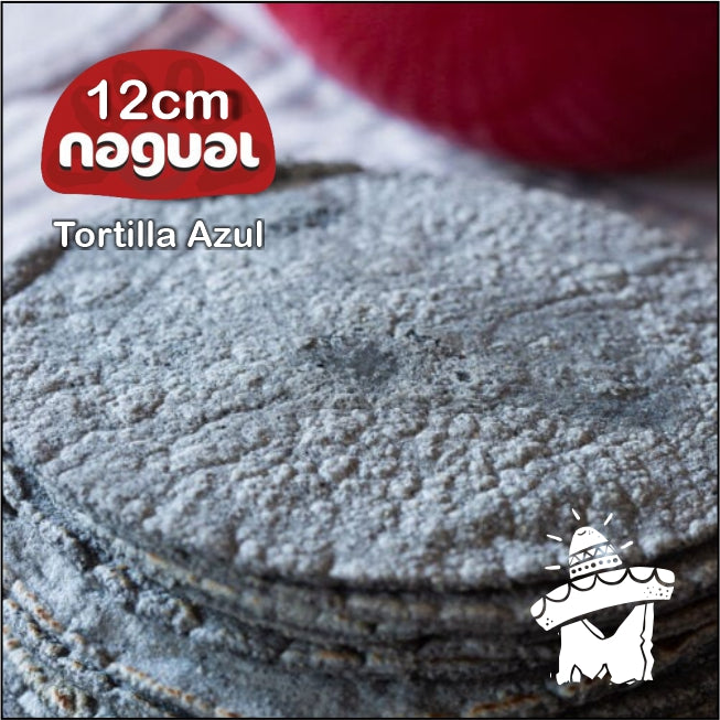 Tortillas de Maïs Bleu "Nagual" 12 cm - 20 pcs / 350 gr.